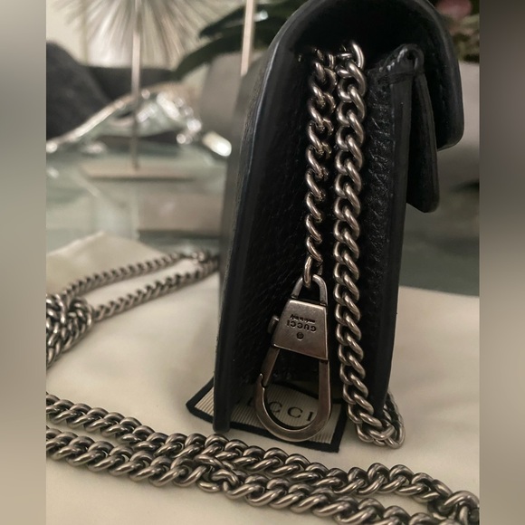 Gucci Dionysus black leather super mini bag, authentic EUC - Picture 6 of 11